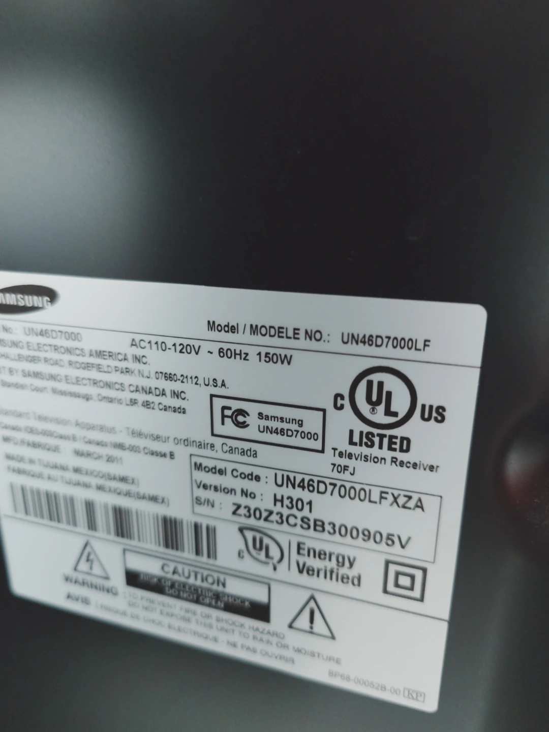 Samsung 46" UN46D7000 Smart LED TV - photo 3
