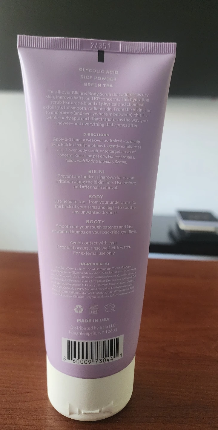 Beia Bikini & Body Scrub - Fragrance-Free - photo 2