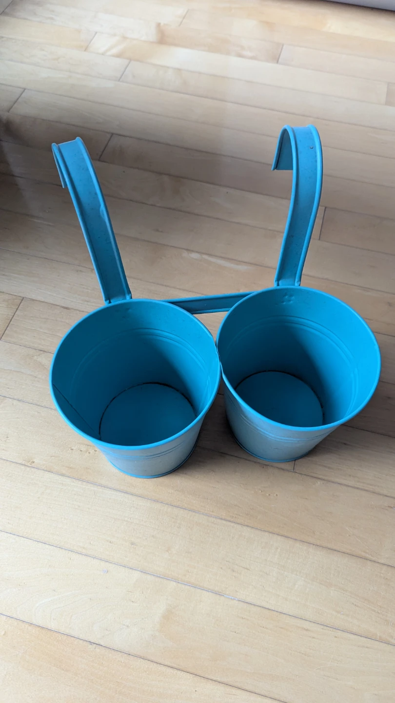 Double Hanging Planter Pots