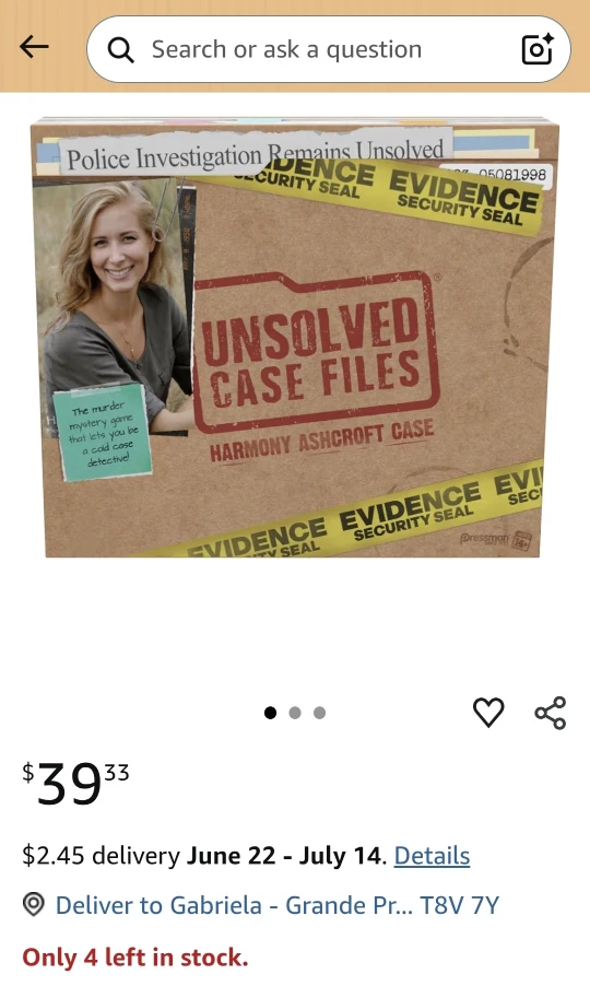 Unsolved Case Files: Harmony Ashcroft Case