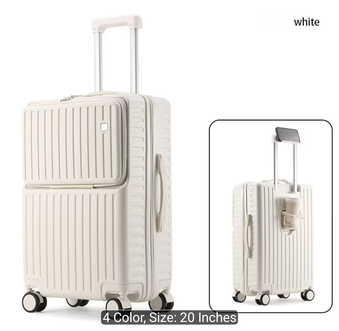 White Carry-On Suitcase 20 inch - photo 2