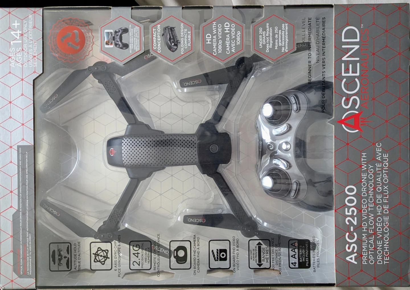 Ascend ASC-2500 Premium HD Drone with Optical Flow Technology - photo 2