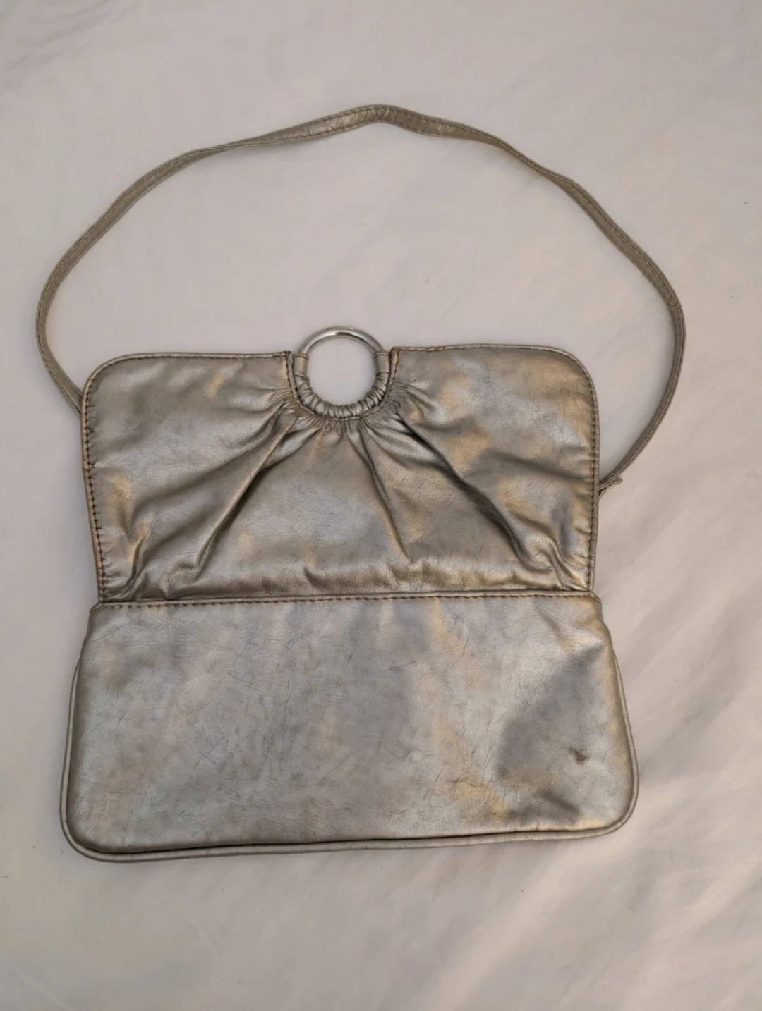 Silver clutch purse - photo 3