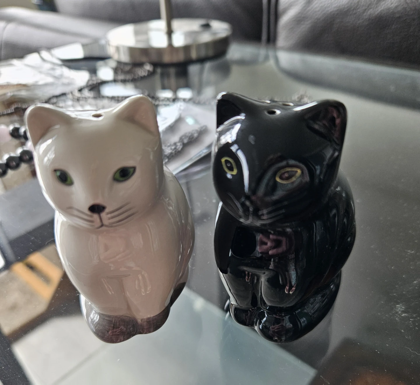 Ceramic Cat Salt and Pepper Shakers