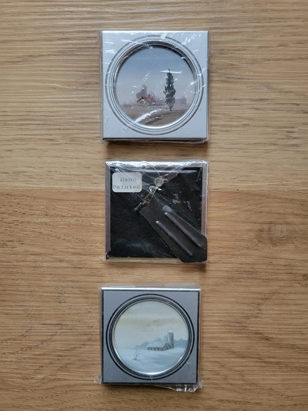 Vintage Unopened Minature Original Landscape Paintings - photo 3