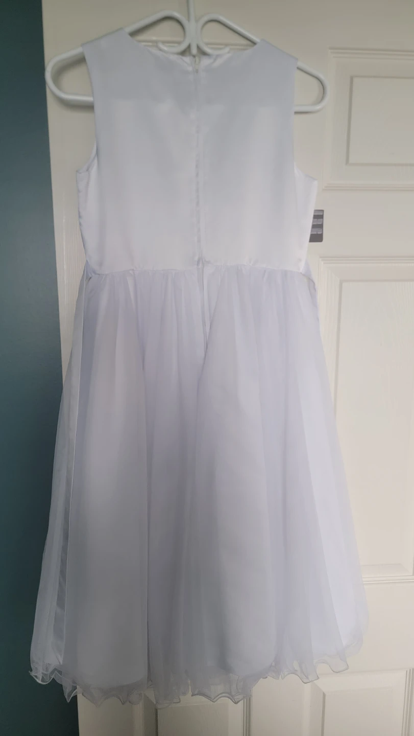 White Flower Girl / Special Occasion Dress - Size 14 - photo 5