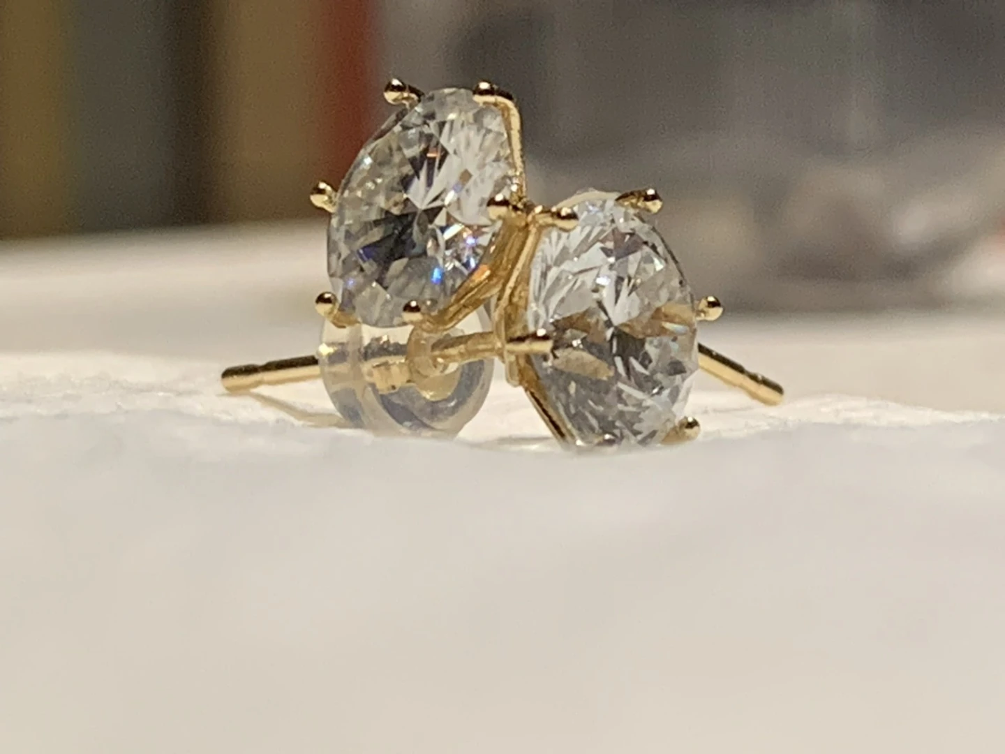 Lab Diamond Stud Earrings - 2.00ctw