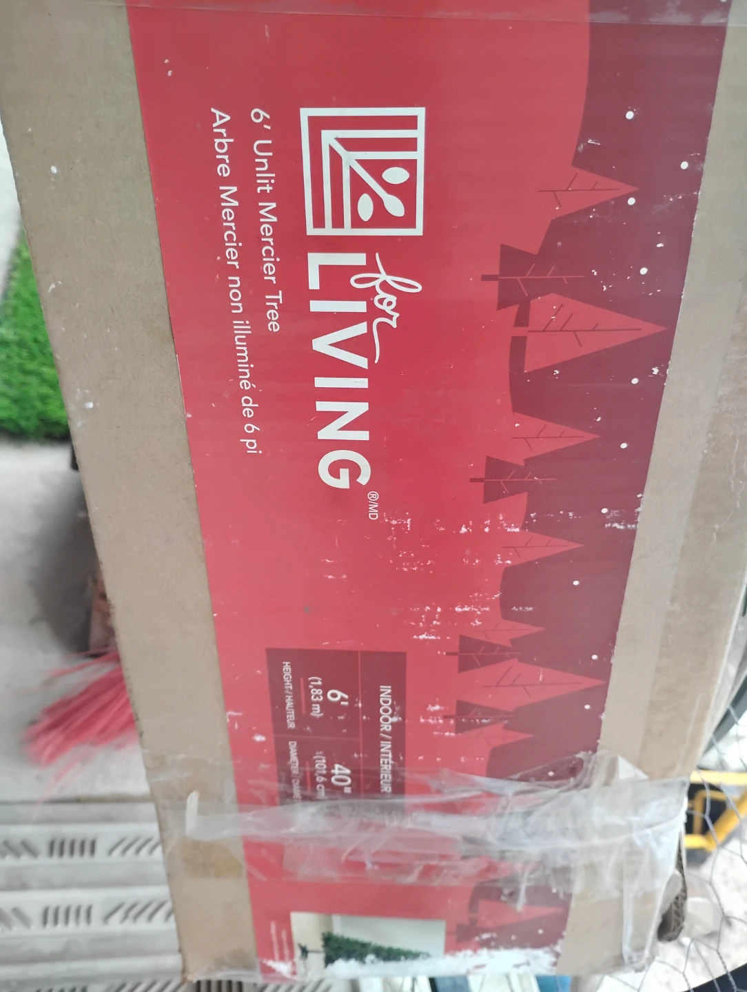 For Living 6' Unlit Artificial Christmas Tree - photo 2