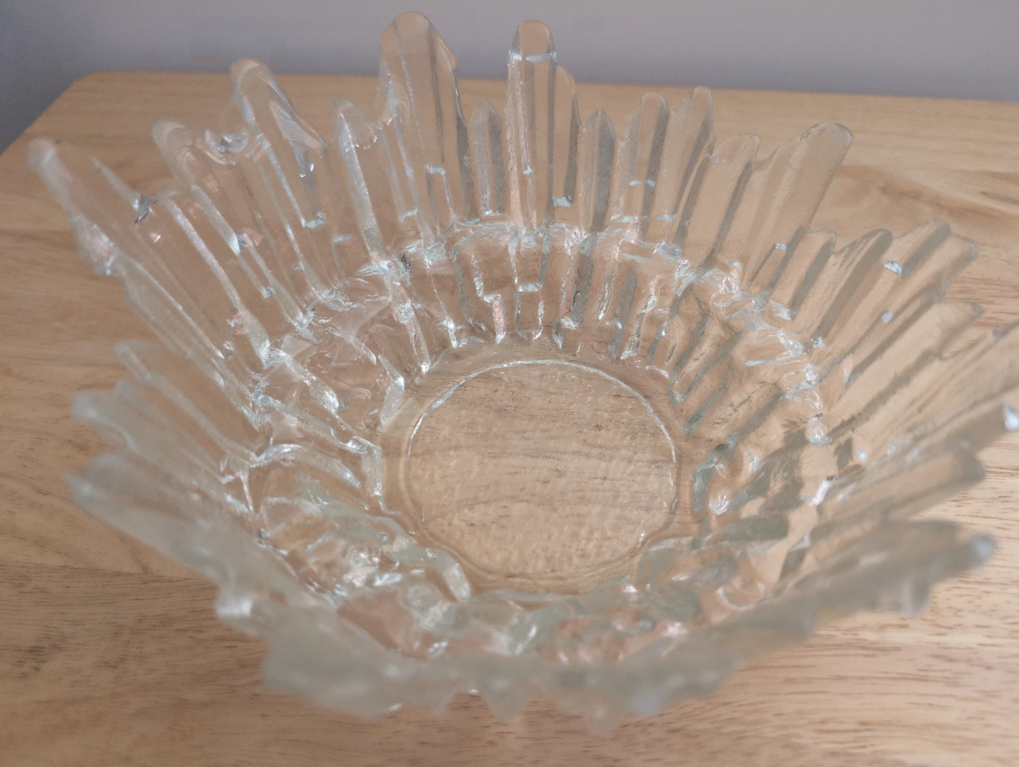 Tauno Wirkkala "Revontulet" ( Northern Lights) ice glass bowl - photo 2