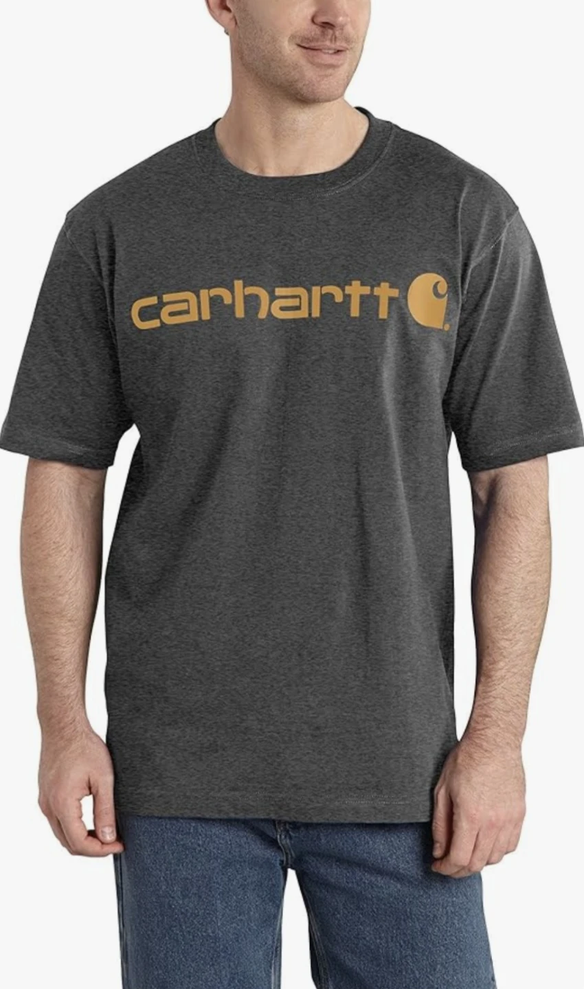Carhartt Men's Grey Short Sleeve Logo T-Shirt XL - photo 2