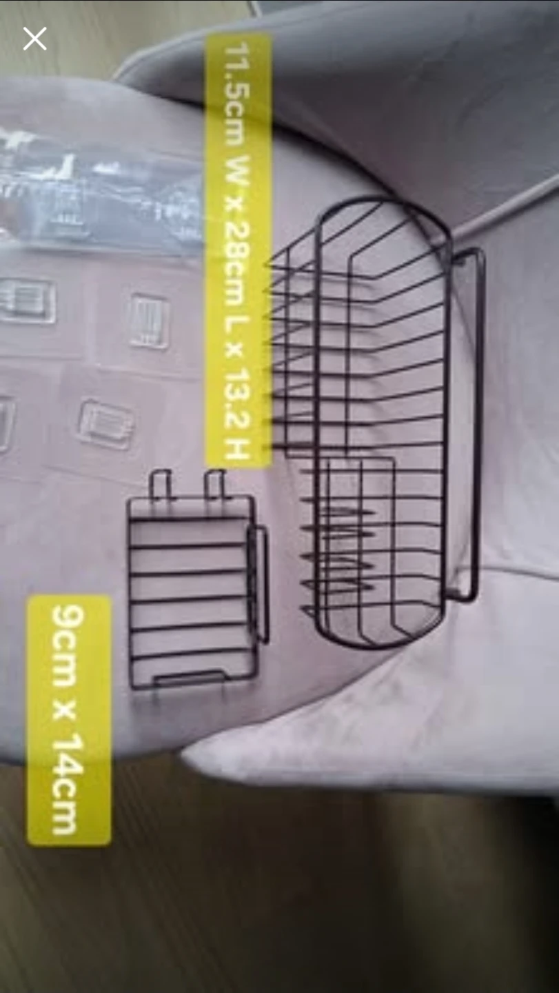 Shower Caddy Set 2 pieces, Bathroom Shelf with Soap Dish & Hooks - photo 2