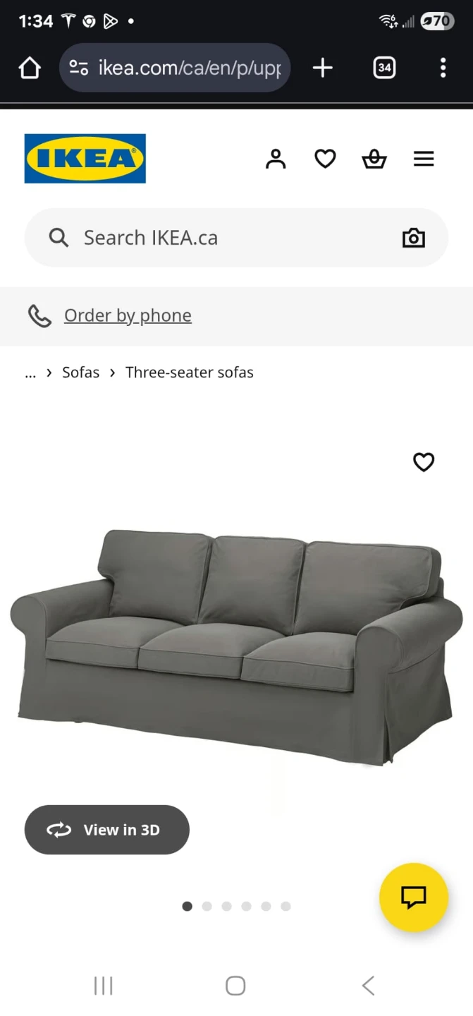 UPPLAND Sofa, Hakebo dark gray