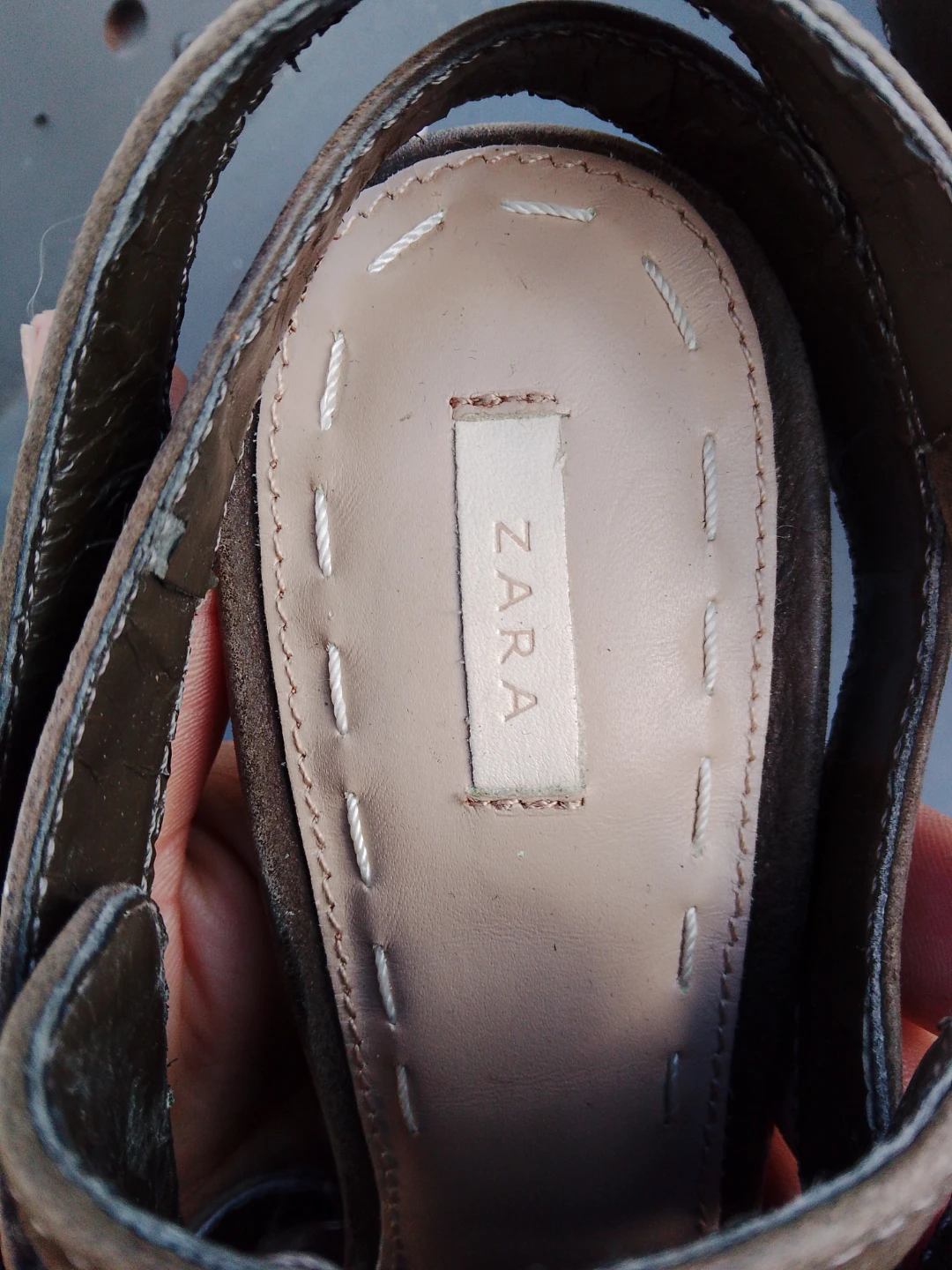 ZARA Women's Brown Suede Strappy Heels - Size 38 - photo 2