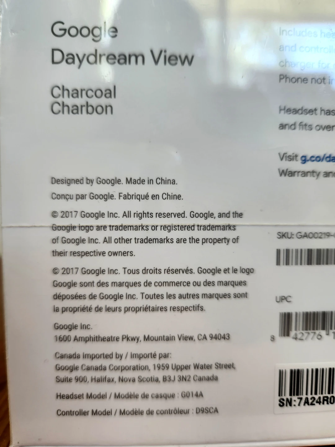 NEW ~ Google Daydream View VR Headset & Remote - photo 5