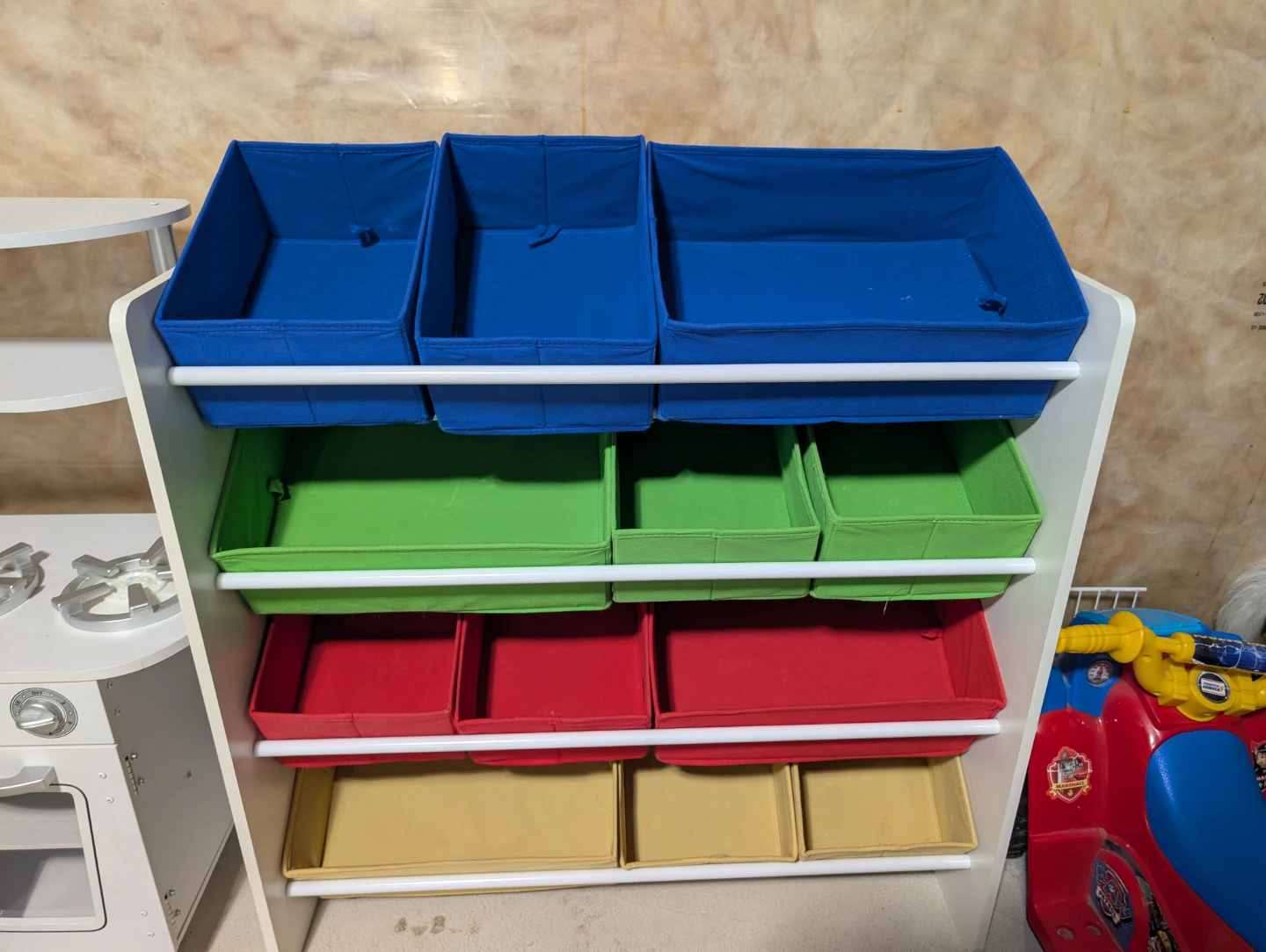Multi-Colour Toy Storage Organizer with Bins