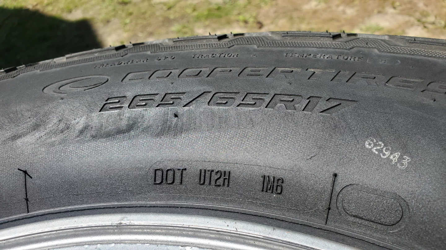 Cooper Tires 265/65R17 - Set of 4 - photo 2