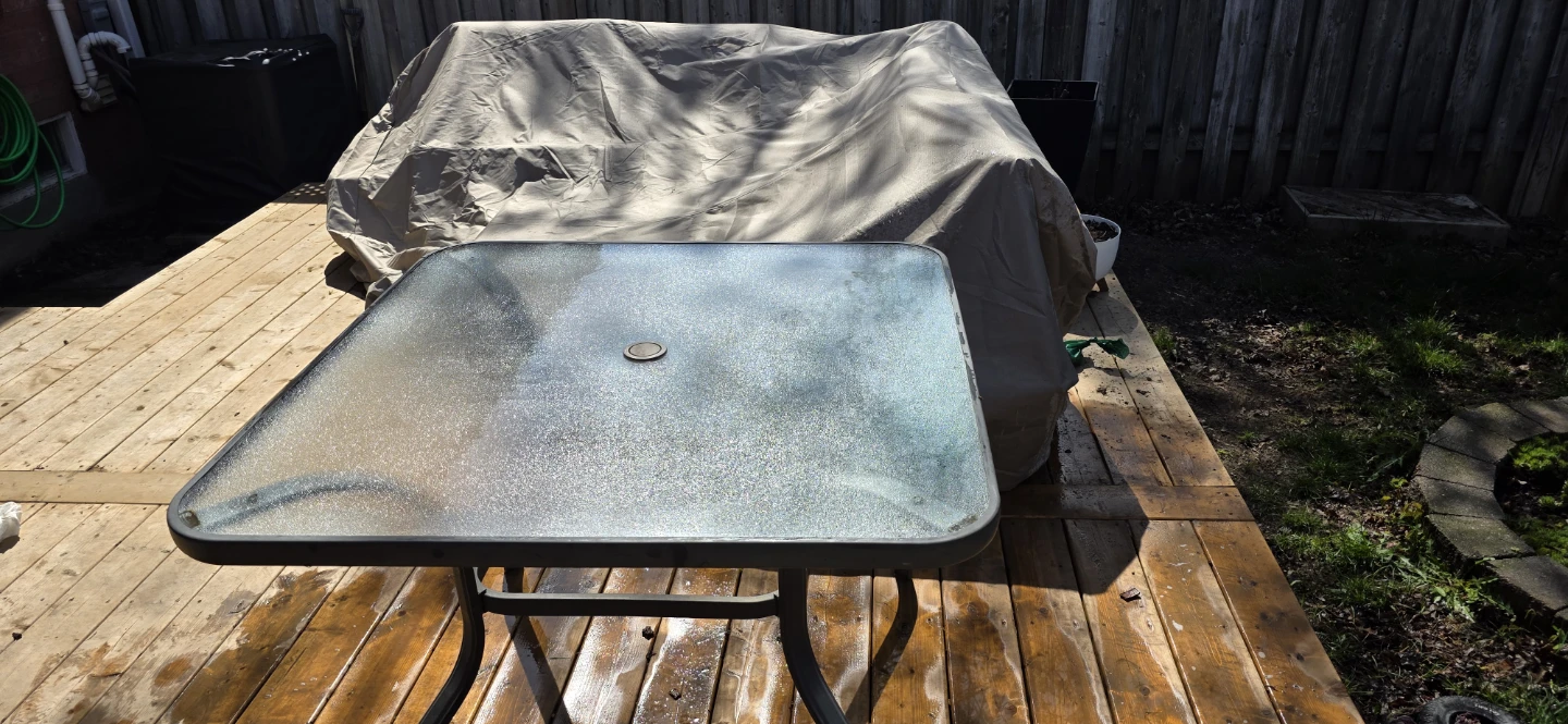 Glass Top Patio Table and Chairs - photo 2