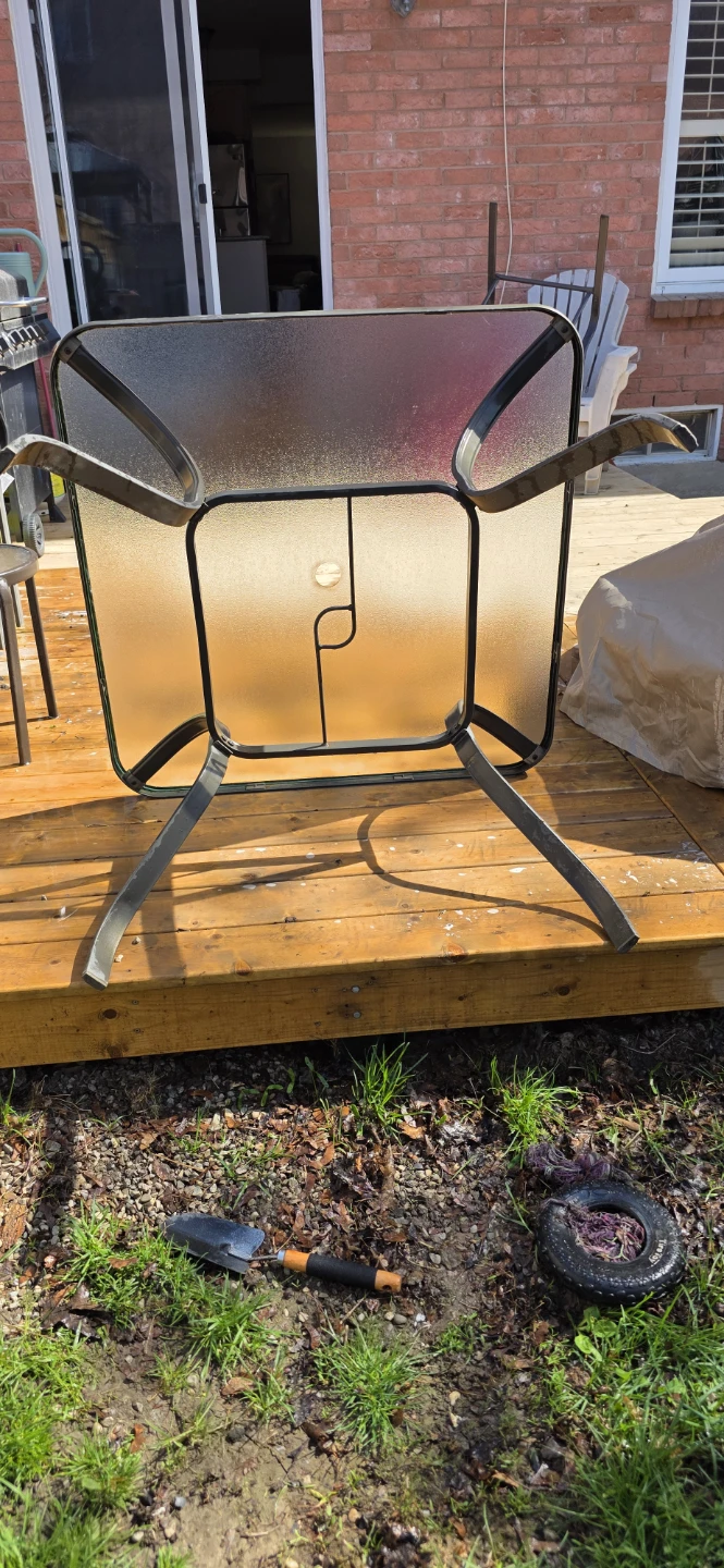 Glass Top Patio Table and Chairs - photo 5