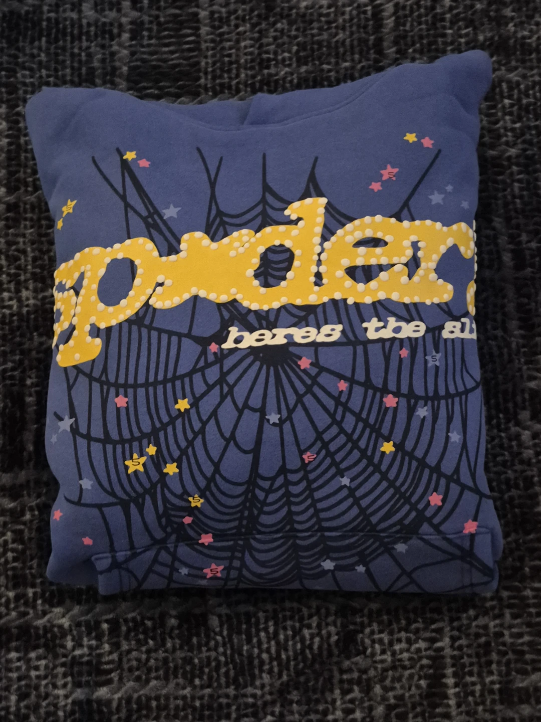 Spider Worldwide Hoodie Size M Blue