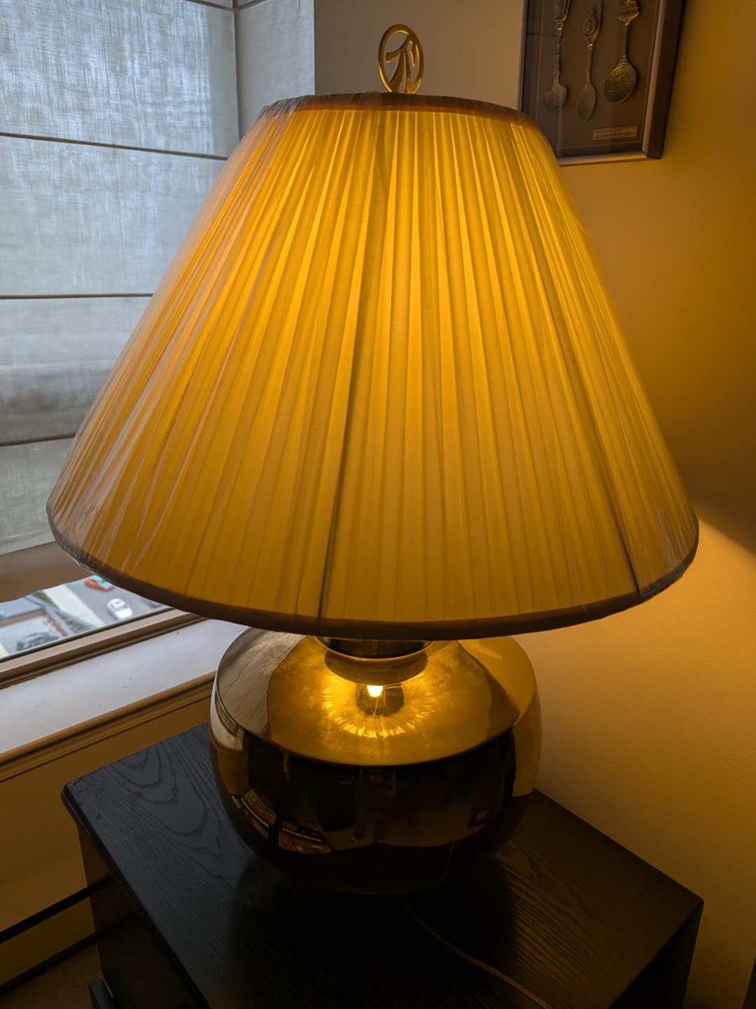 Vintage Large Brass Table Lamp - photo 2