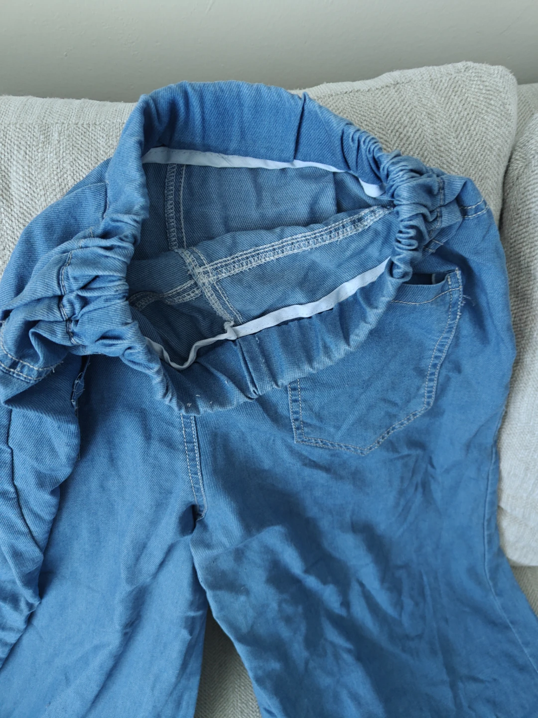 Women's Wide Leg Denim Pants - photo 5
