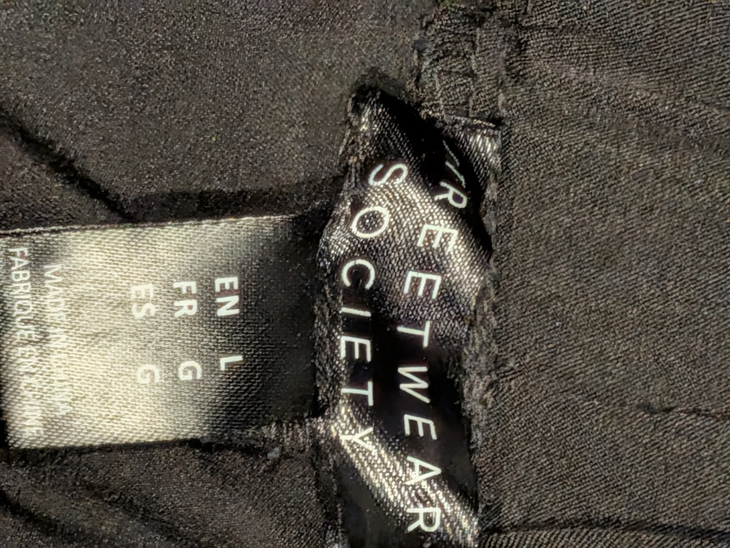 Streetwear Society Black Elastic Waist Shorts Size L - photo 3