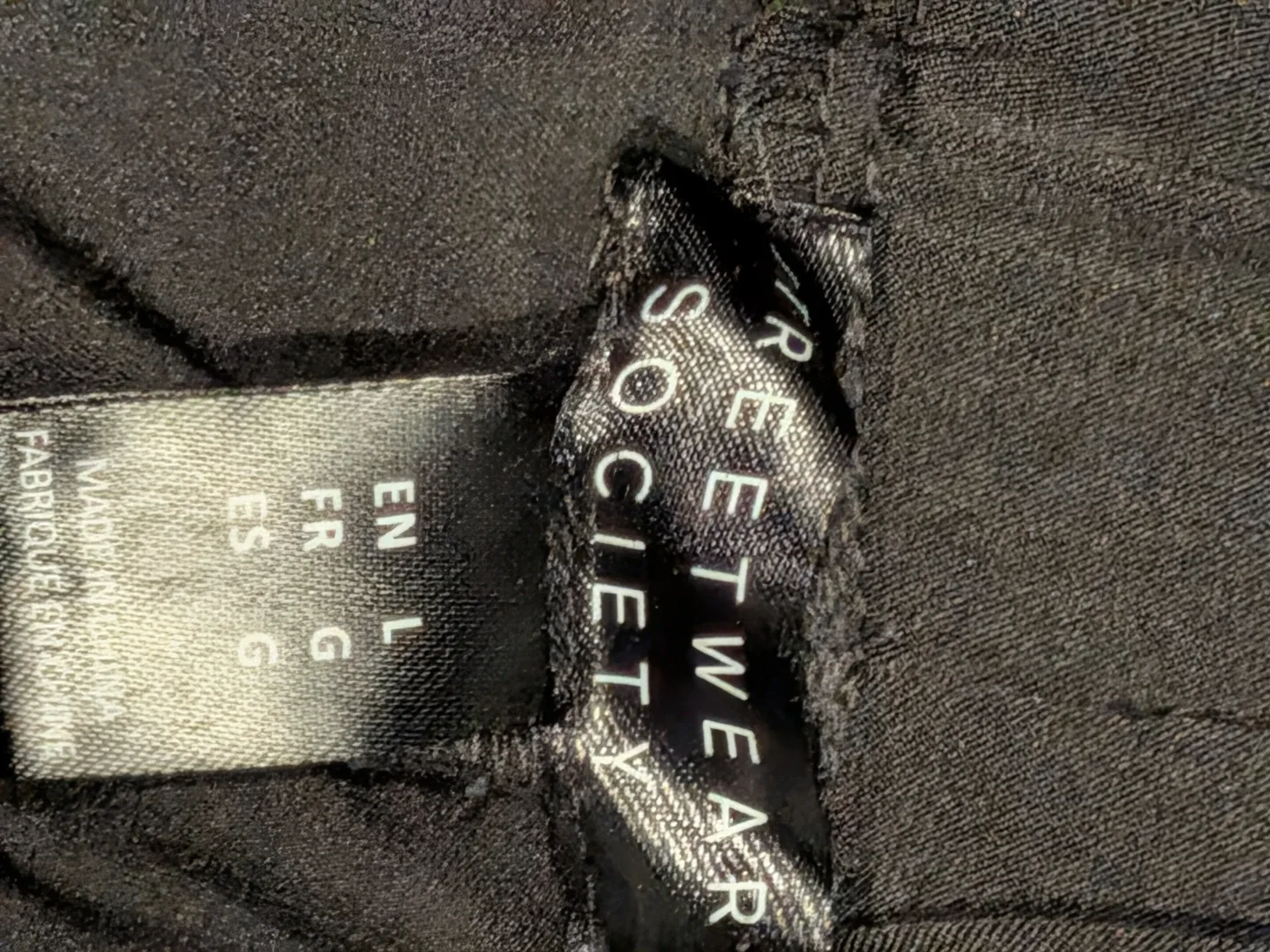 Streetwear Society Black Elastic Waist Shorts Size L - photo 3