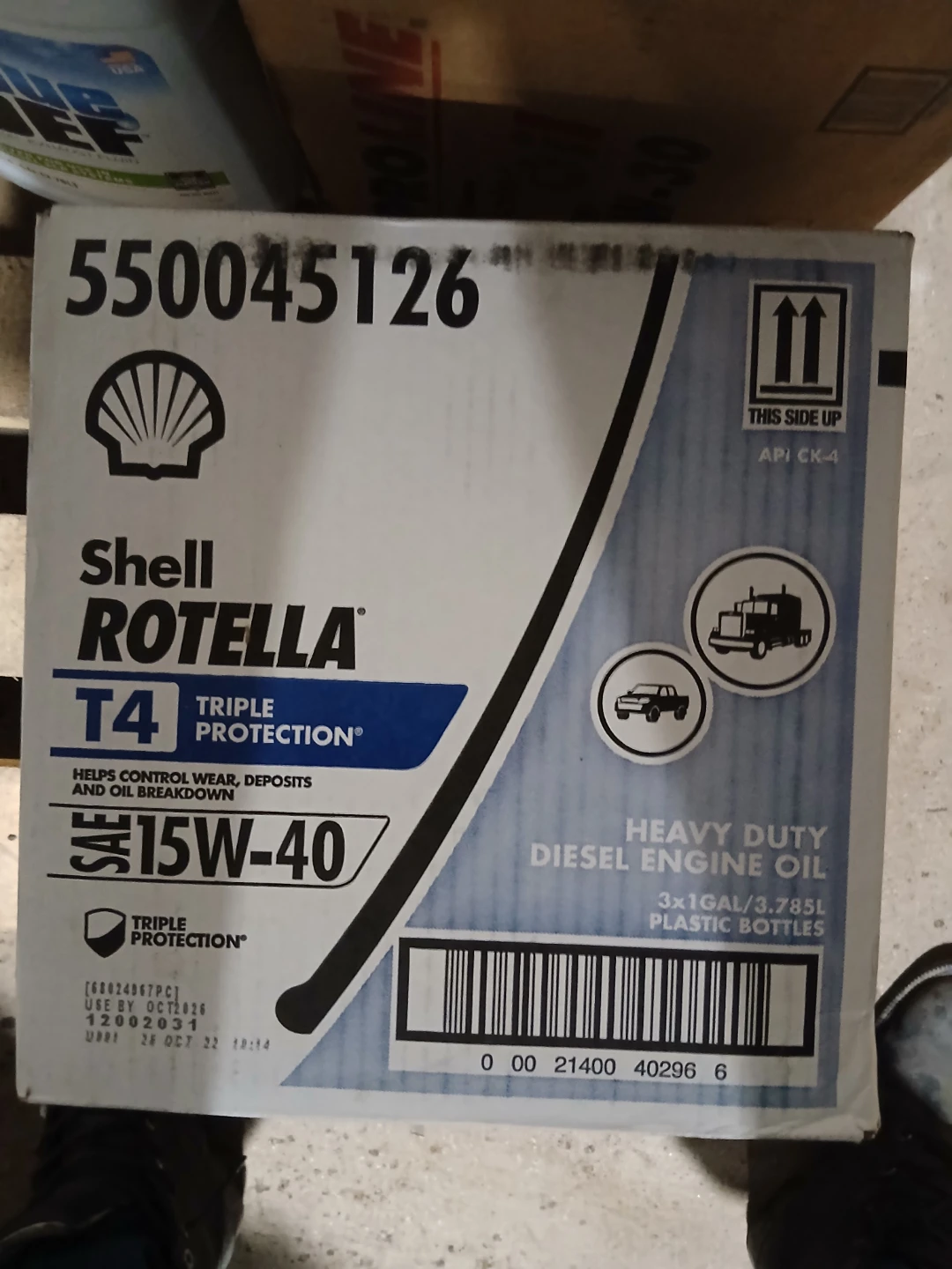 Shell Rotella T4 15W-40 Heavy Duty Diesel Engine Oil (3-Gallon)