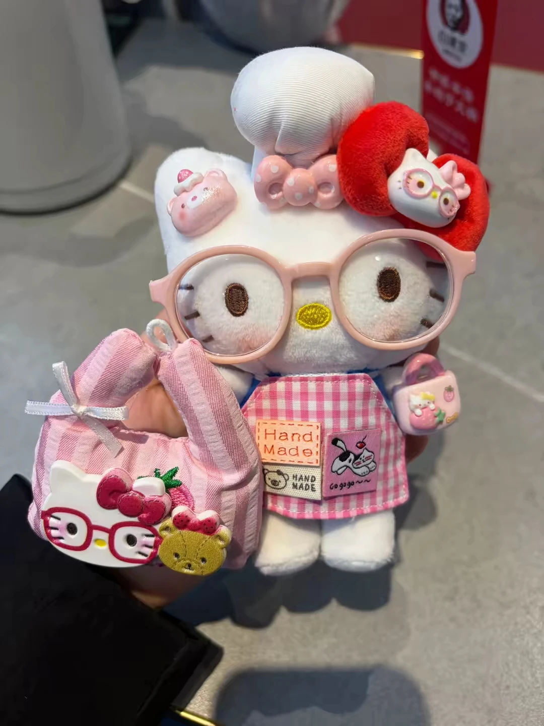 Sanrio Hello Kitty Plush Charm Keychain - photo 2