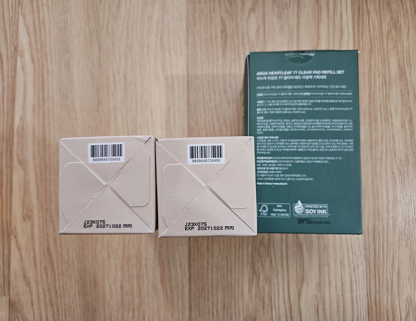 ❗️SEALED❗️ANUA RICE 70 GLOW MILKY TONER + HEARTLEAF 77 CLEAR PAD - photo 3