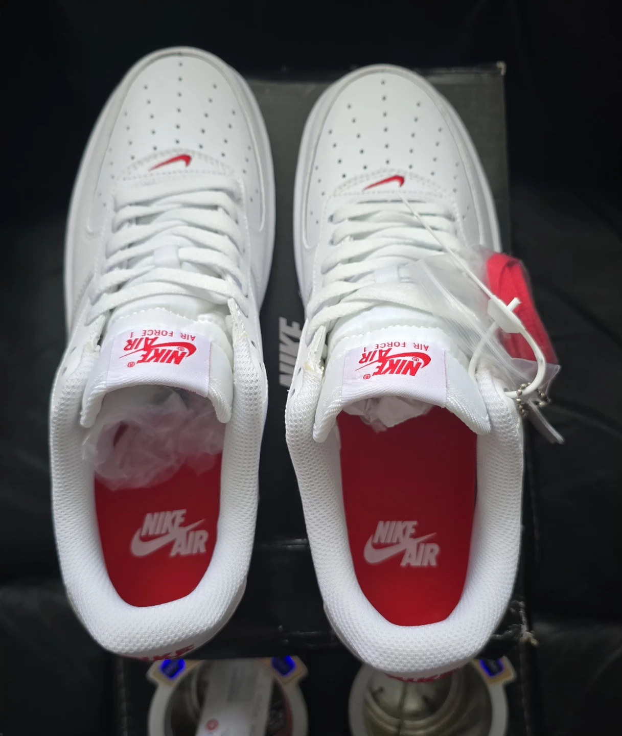 Brand new Nike Air Force 1 07 Low White Red sale - photo 5