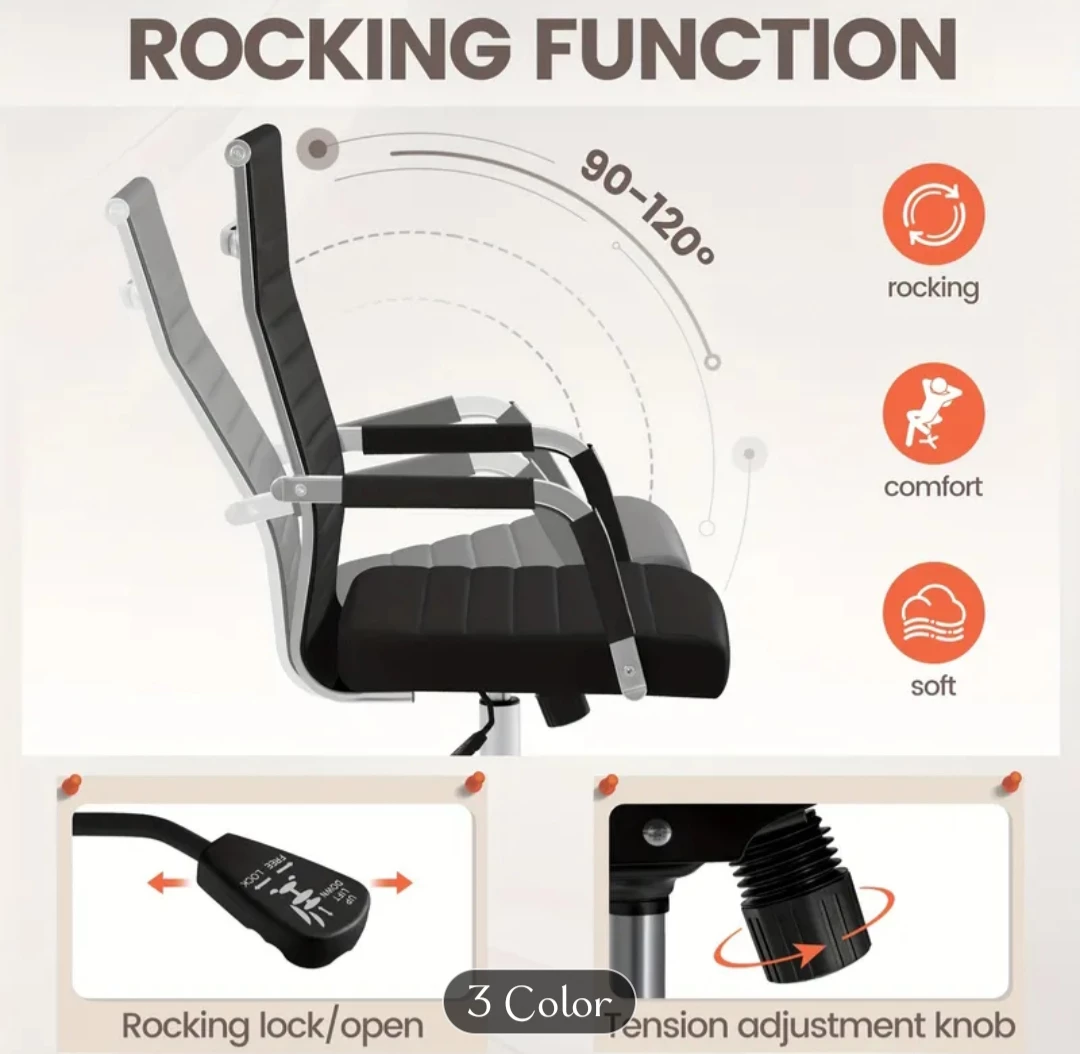 New White High-Back Chair with Rocking Function - photo 2