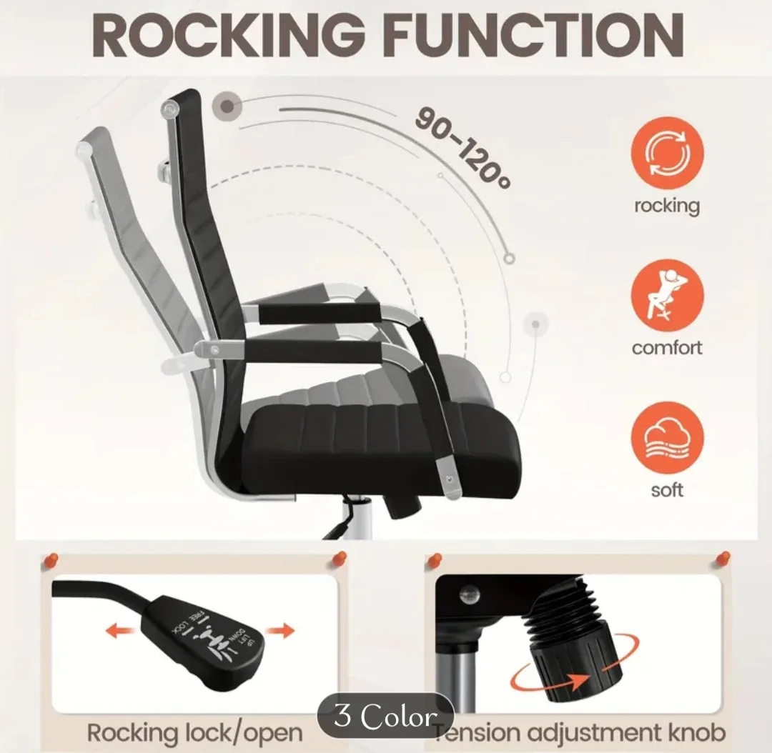 New White High-Back Chair with Rocking Function - photo 2