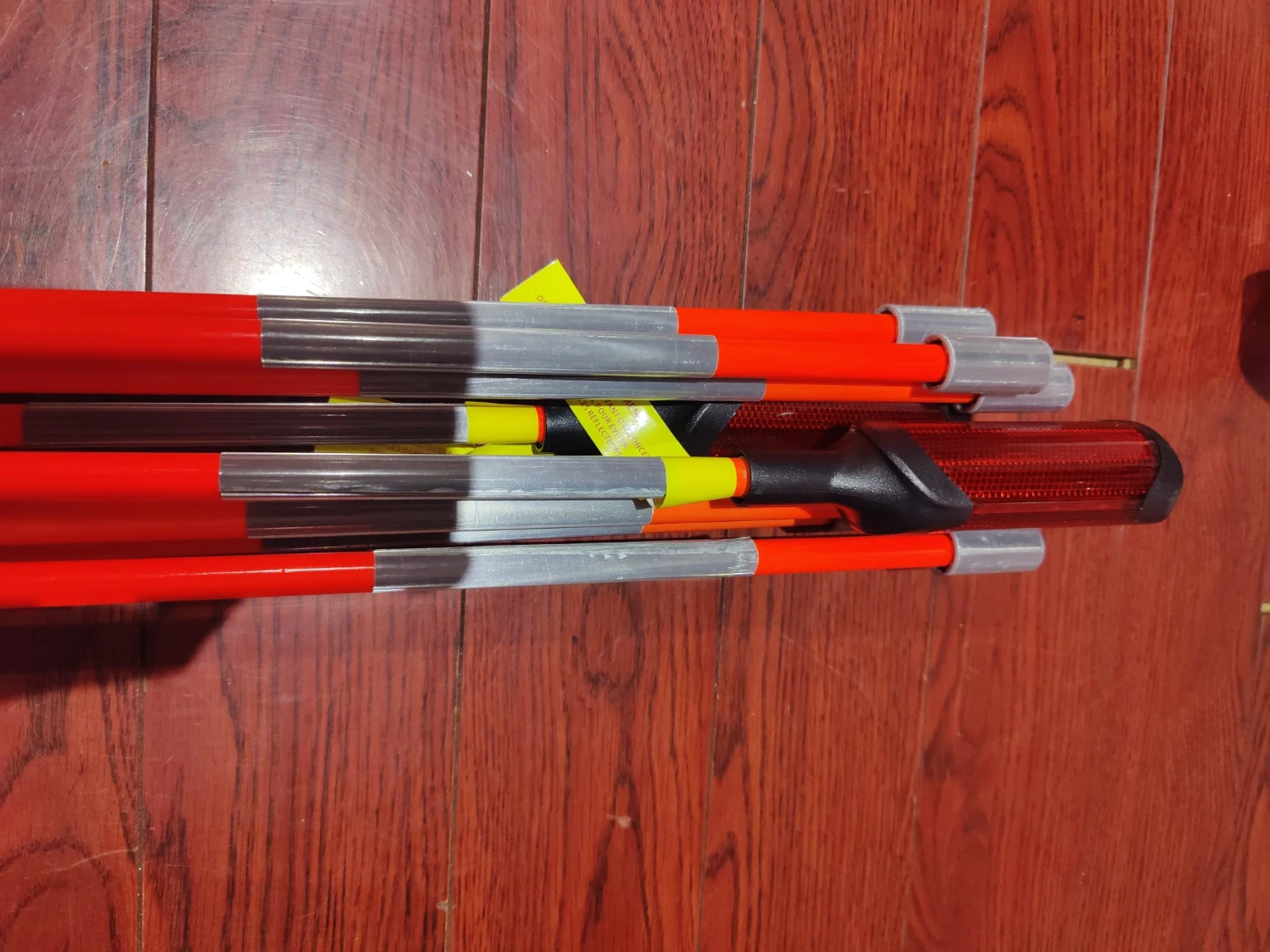 Orange Safety Road Stakes - Set of 4 - photo 3