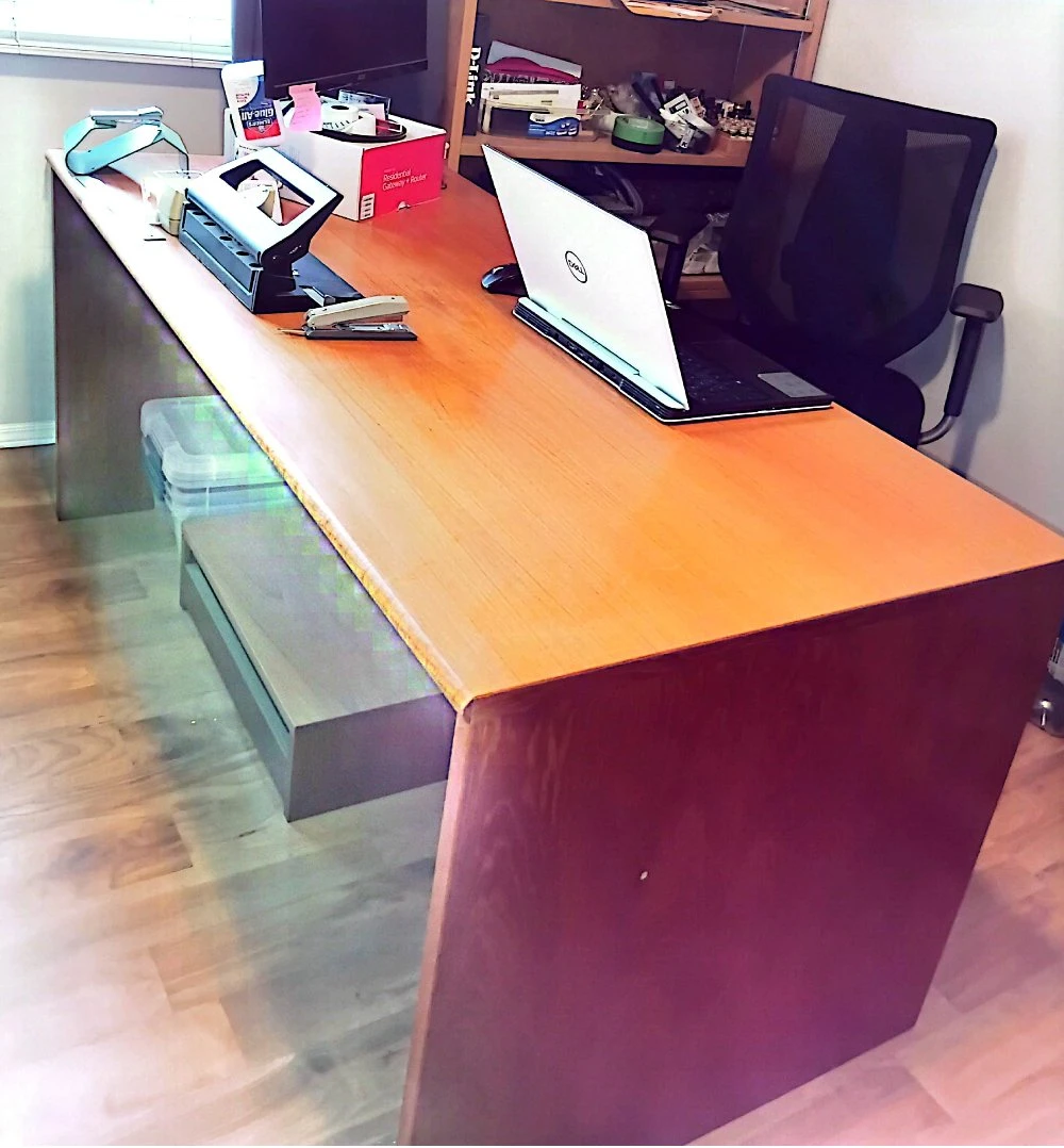Wooden Office Desk - photo 2