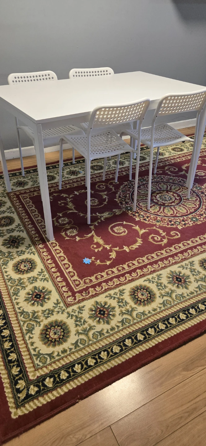 Red and Cream Traditional Oriental Area Rug - photo 2