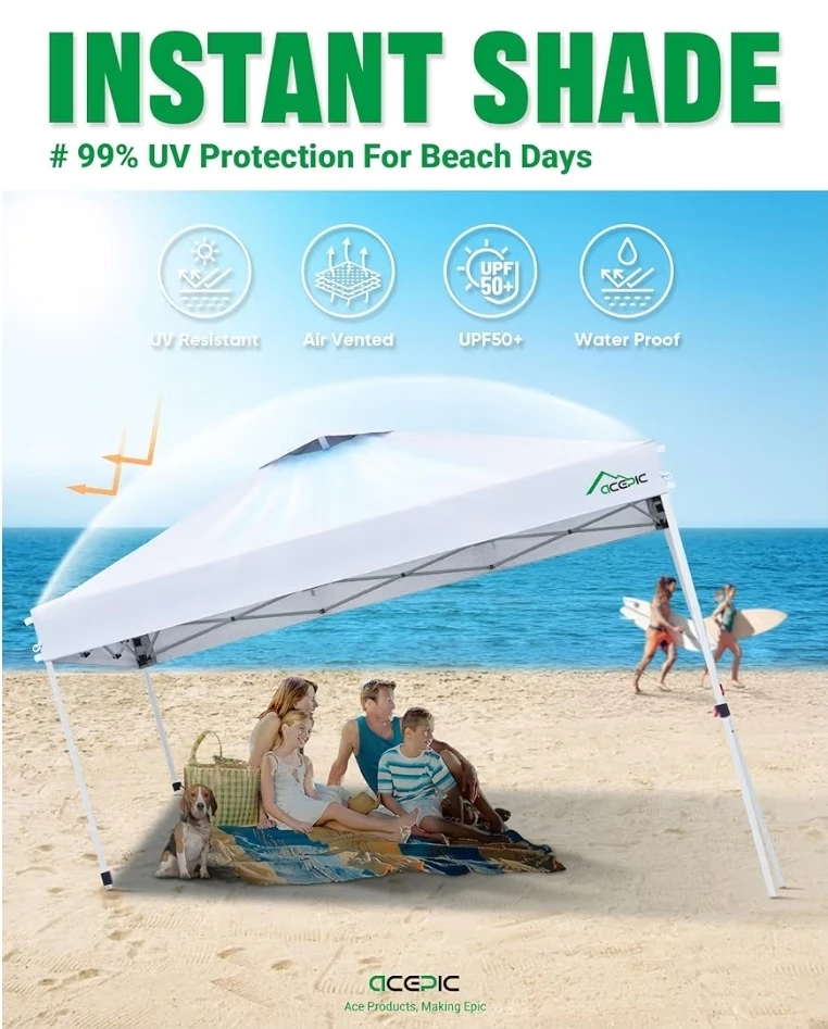 ACEPIC 10x10ft Pop Up Canopy Tent - photo 3