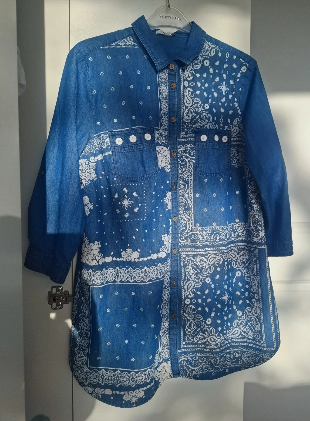 Chemise style tunisienne Marie Claire à motifs