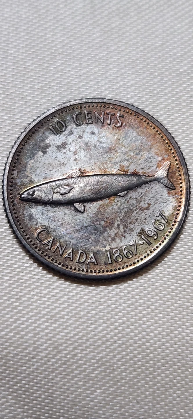 Canada 10 Cents Coin 1867-1967