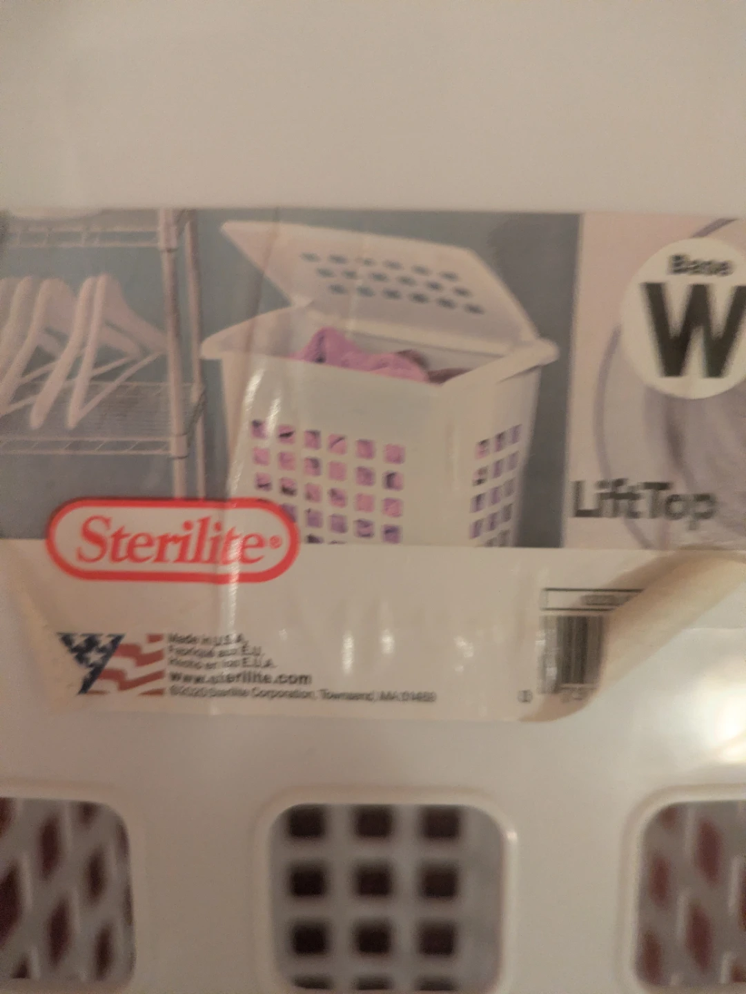 Sterilite White LiftTop Laundry Basket - photo 3