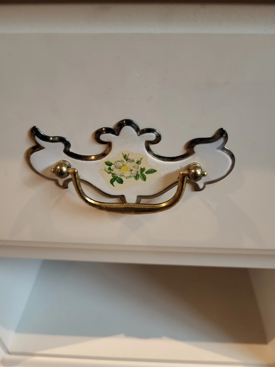 White Nightstand with Drawer - photo 4
