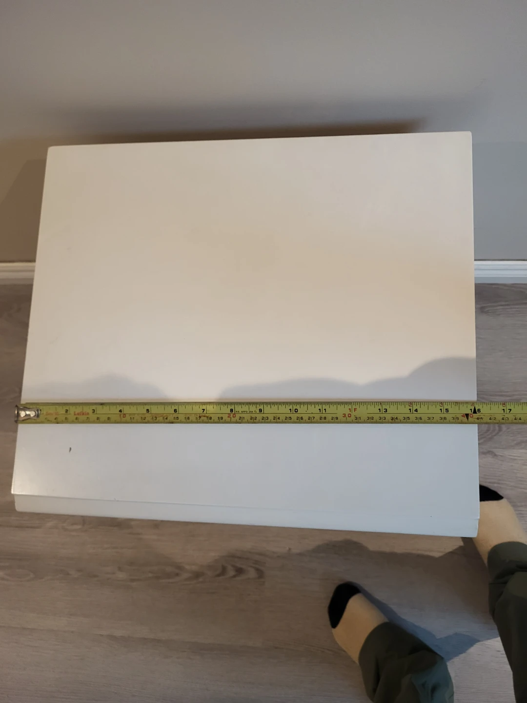 White Nightstand with Drawer - photo 5