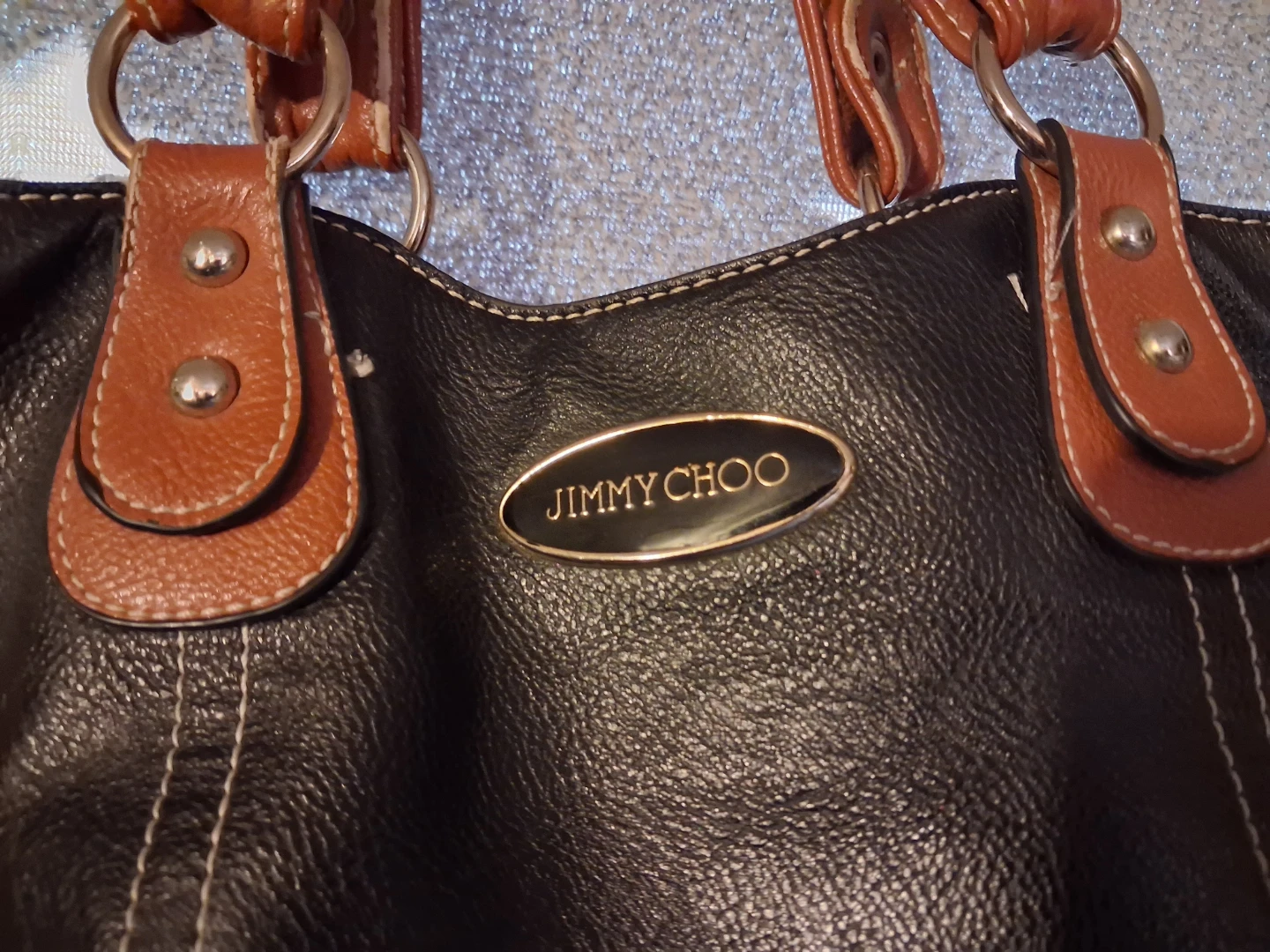 Jimmy Choo Black Leather Hobo Handbag - photo 2