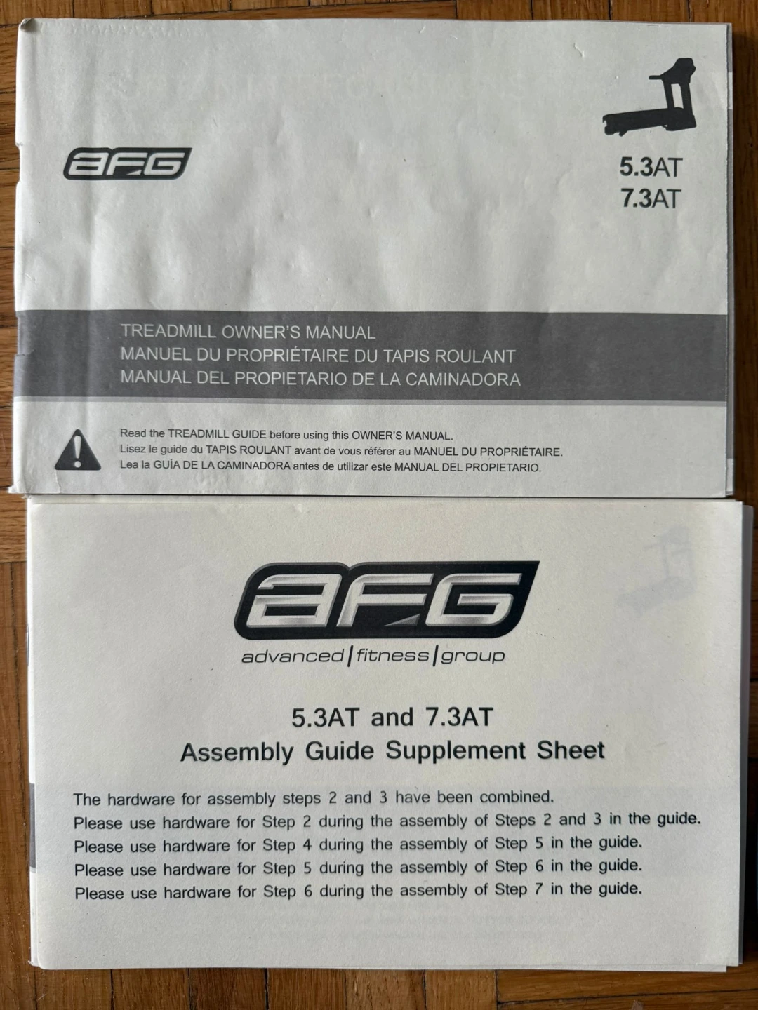 AFG Treadmill (Model 5.3AT / 7.3AT) - Excellent Condition