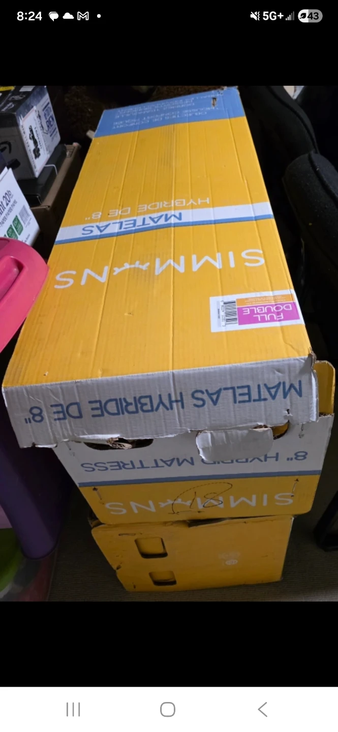 Simmons 8" Double Hybrid Mattress