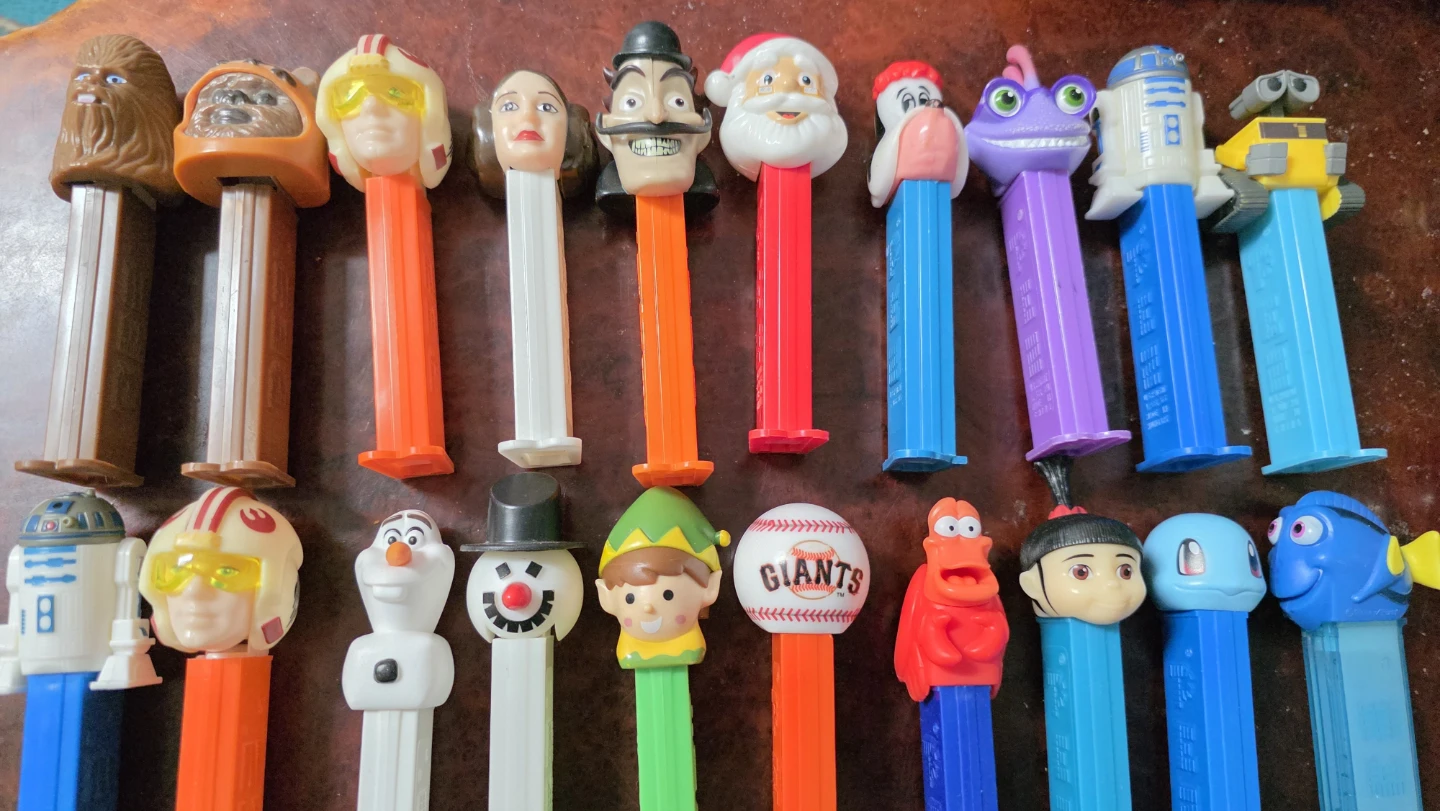 Collection of 20 PEZ Dispensers