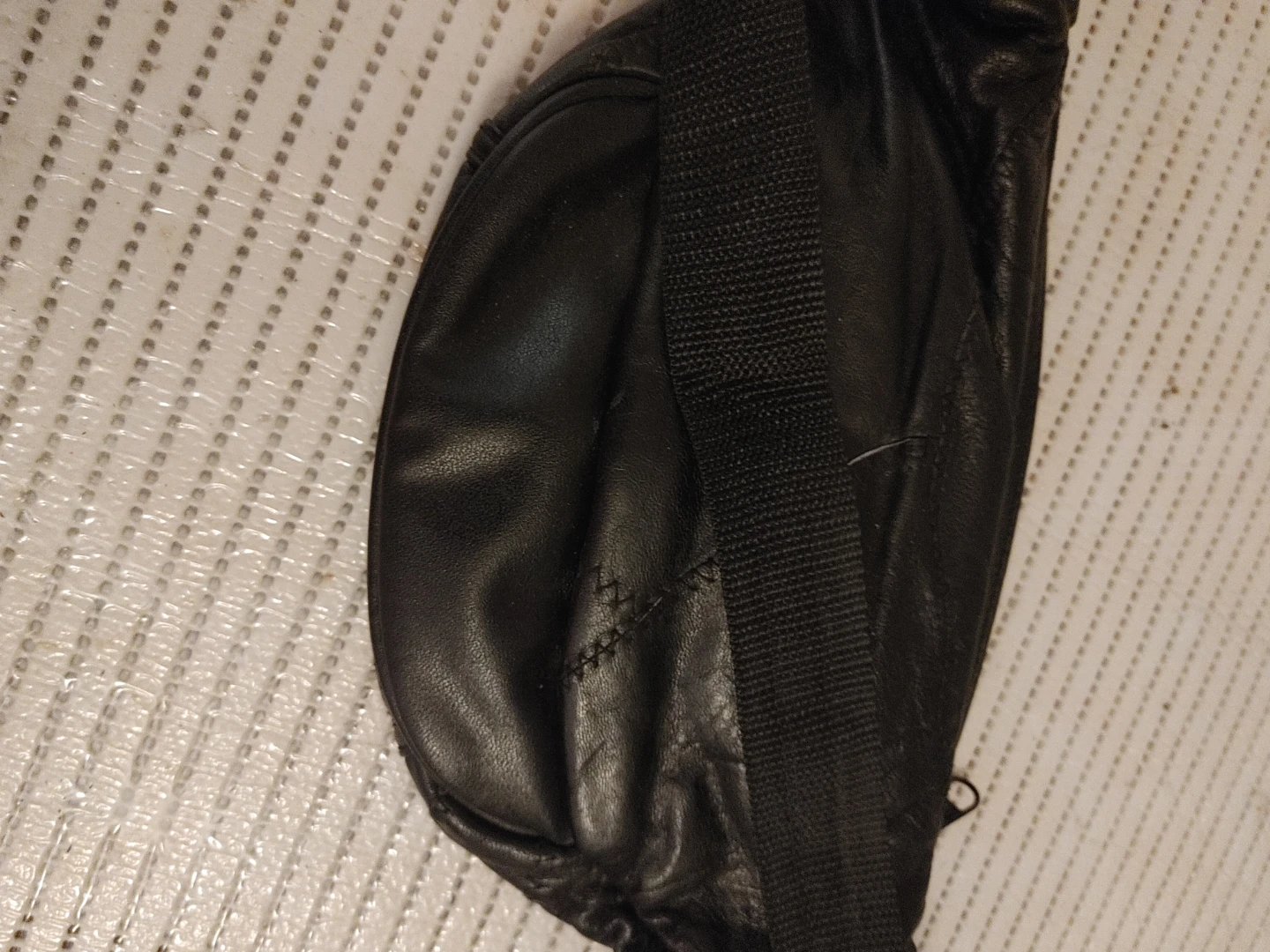 Black Leather Fanny Pack - photo 2