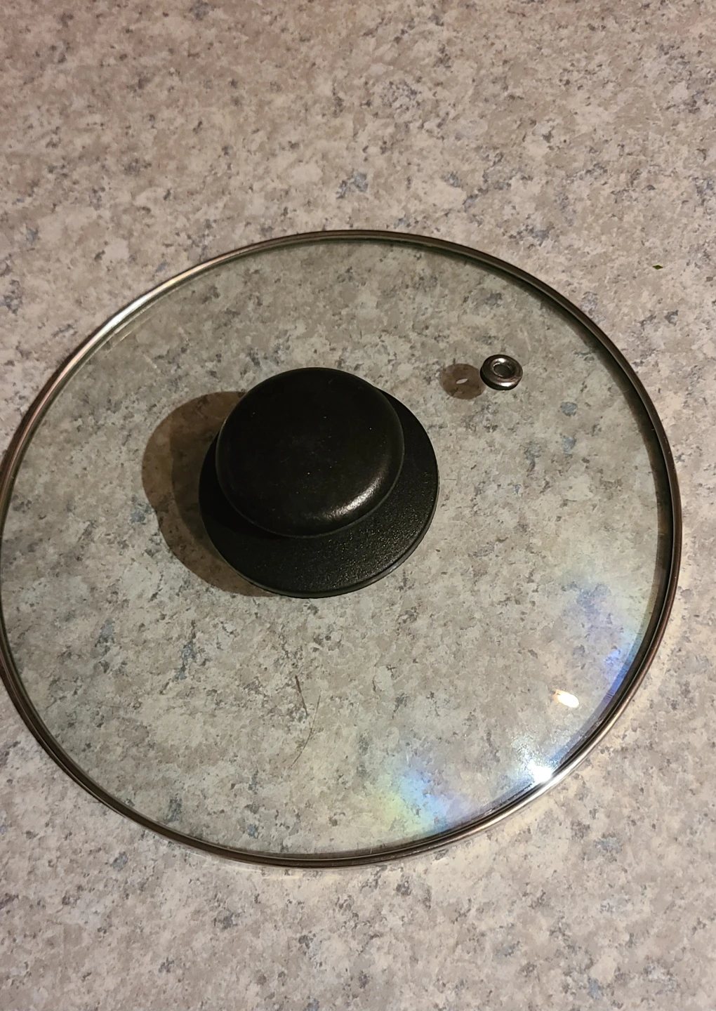Glass Pot Lid with Metal Rim