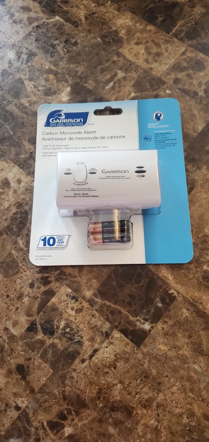 Garrison Carbon Monoxide Alarm Brand New