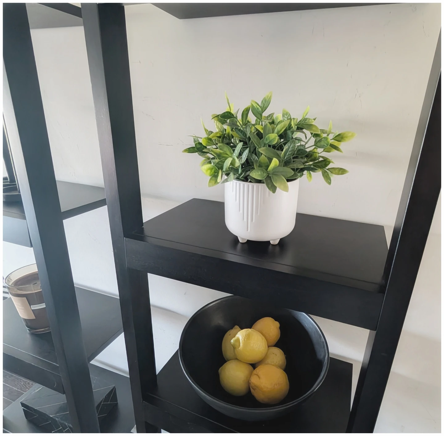 Crate and Barrel leaning shelves - photo 5